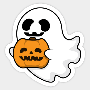 Halloween ghost pumpkin Sticker